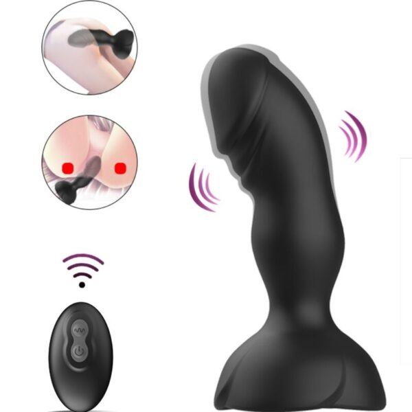 Armony - extreme a bloom rosa vibrador & plug anal control remoto negro