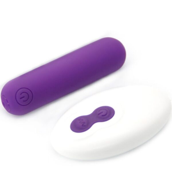 Armony - splash joline bala vibradora silicona control remoto 10 vibraciones 6.5 x 1.5 cm morado