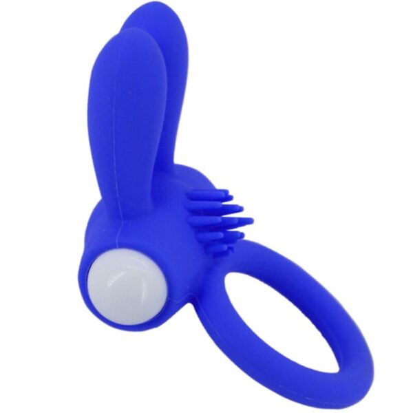 Armony - mr bunny anillo vibrador silicona azul