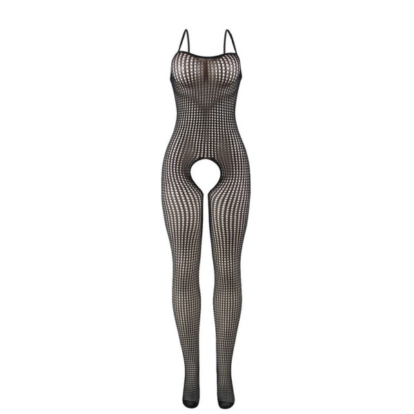 Subblime - 951726 bodystocking crotchless de rejilla elstico negro talla Única