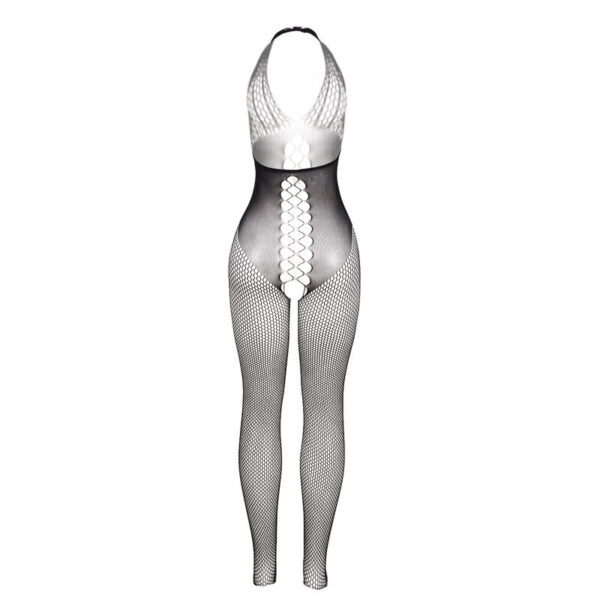 Subblime - 951832 bodystocking espalda abierta y detalles entrecruzados negro talla Única