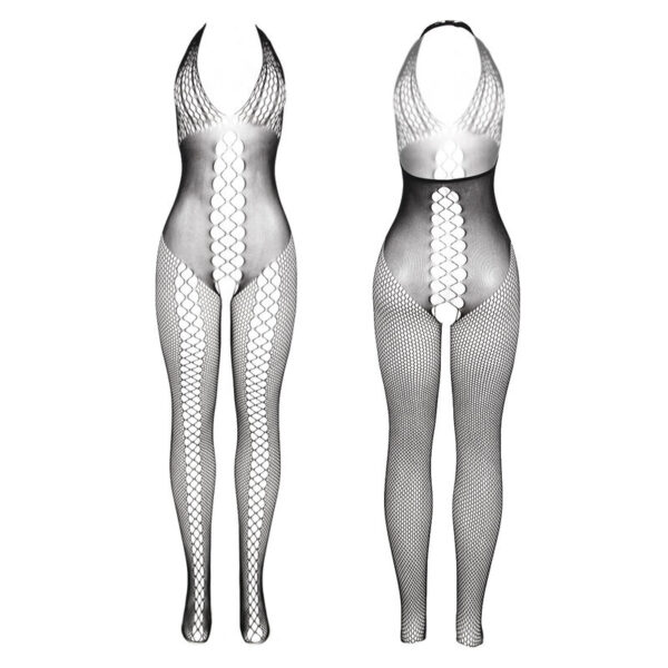 Subblime - 951832 bodystocking espalda abierta y detalles entrecruzados negro talla Única
