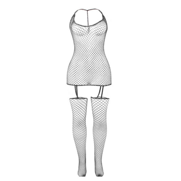 Subblime - 951955 bodystocking de rejilla brillante talla Única