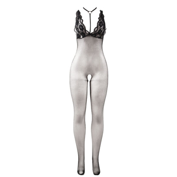 Subblime - 951993 bodystocking crotchless de rejilla transparente negro talla Única