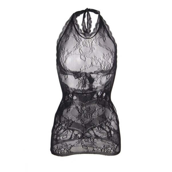 Subblime - 952075 vestido corto de rejilla con espalda descubierta y detalle de corazÓn negro talla Única