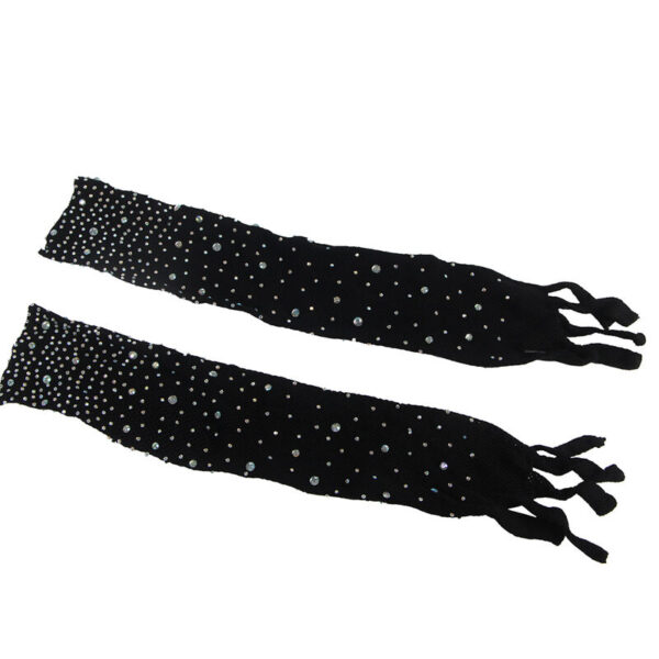 Subblime - 952174 bodystocking de rejilla con guantes y diamantes negro talla Única