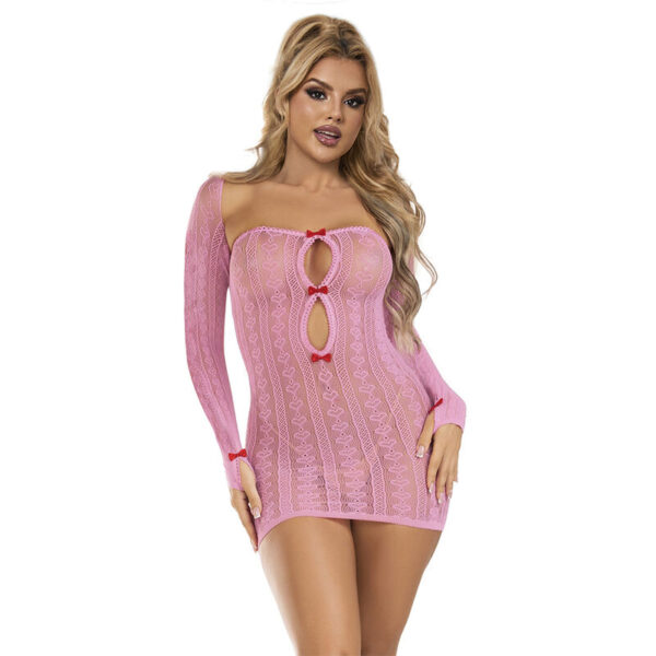 Subblime - 952471 vestido de rejilla rosa talla Única