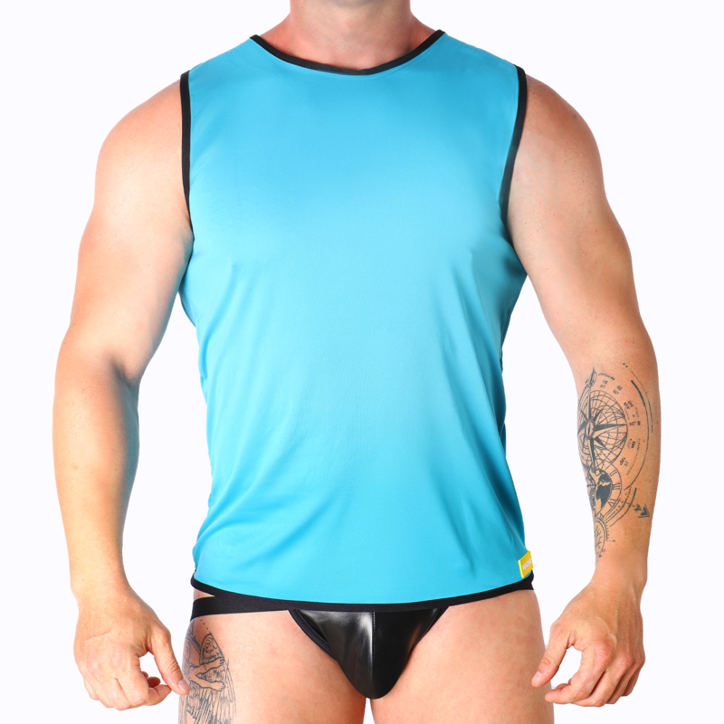 Macho - camiseta azul l/xl
