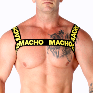 Macho - arnes doble amarillo