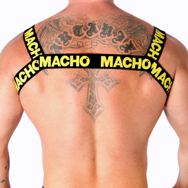 Macho - arnes doble amarillo