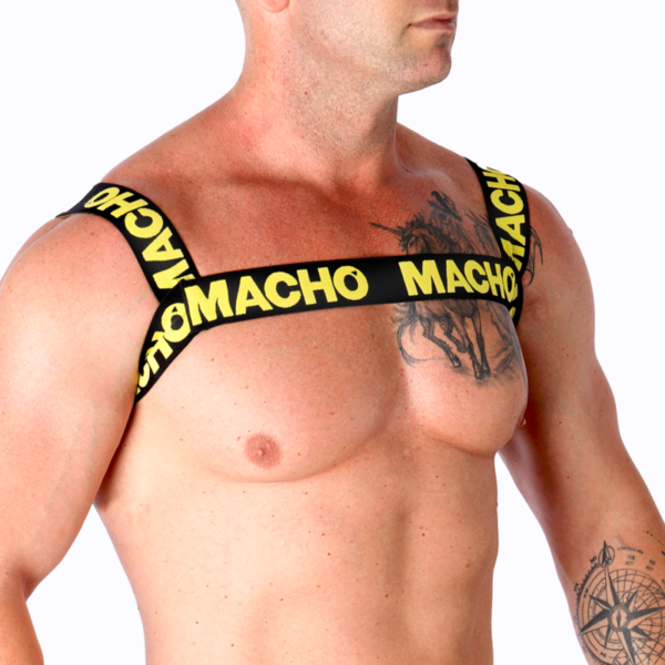 Macho - arnes doble amarillo