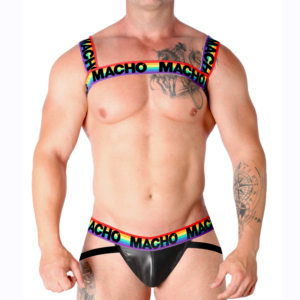 Macho - arnes doble pride limited