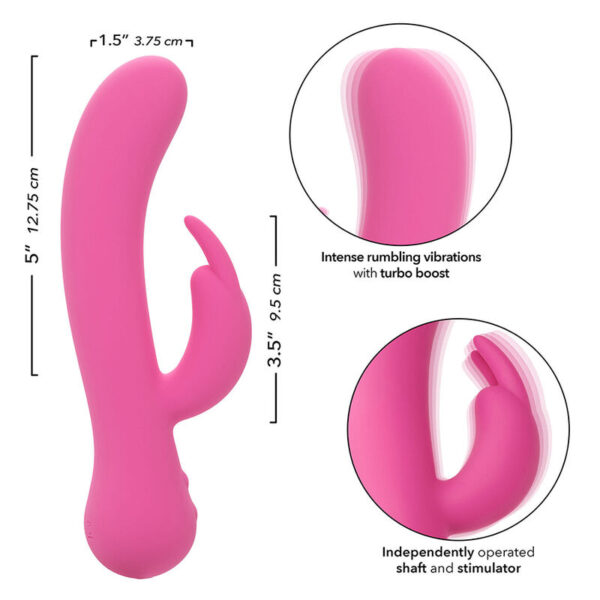 Calexotics - first time vibrador rabbit recargable rosa