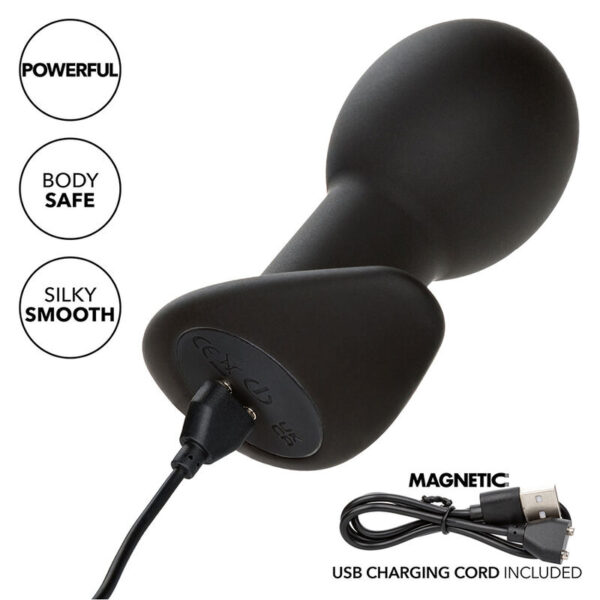 Calexotics - rock bottom plug anal 10 vibraciones silicona negro