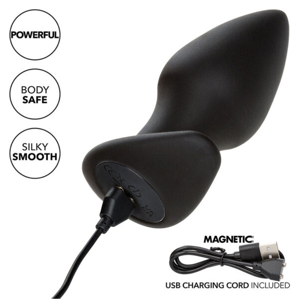 Calexotics - rock bottom perfect plug anal 10 vibraciones silicona negro