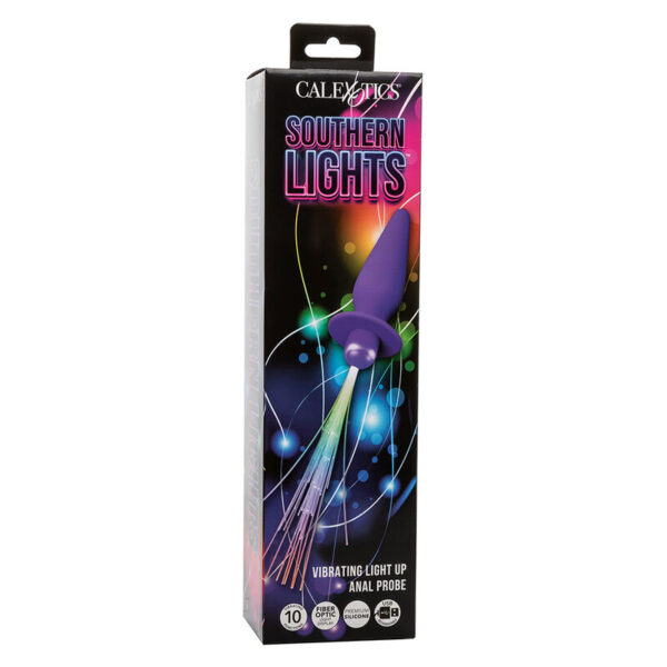 Calexotics - southern lights light up plug anal con luces 10 vibraciones silicona violeta