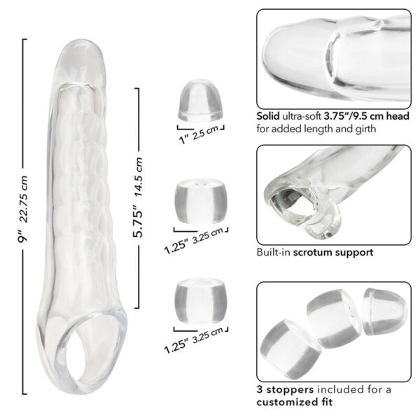Calexotics - maxx extensor de pene ajustable transparente