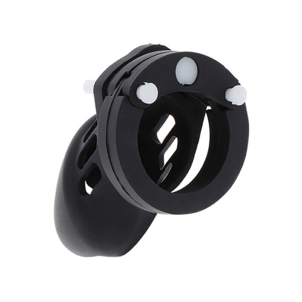 Hidden desire - extreme jaula de castidad silicona talla s negro