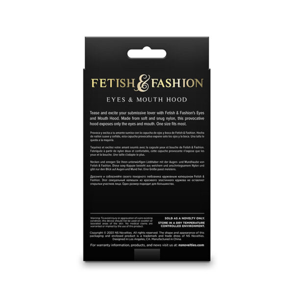 Ns novelties - fetish & fashion pasamontaÑas apertura de ojos y boca nylon negro