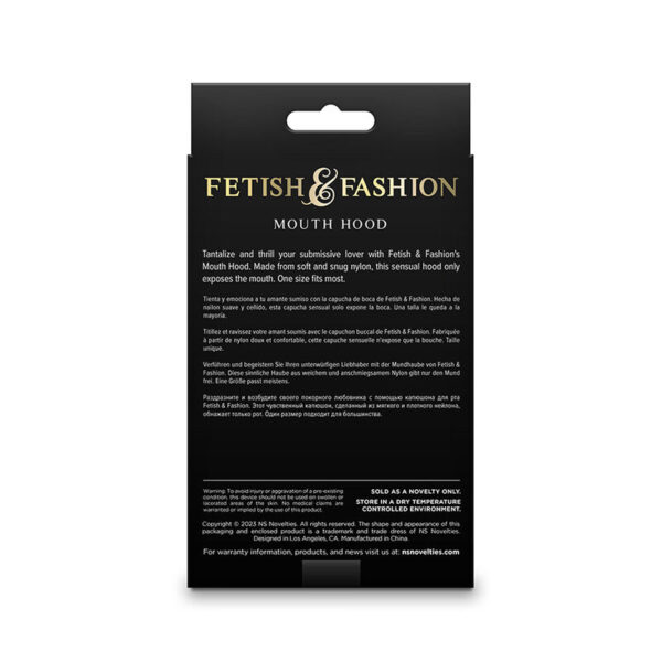 Ns novelties - fetish & fashion pasamontaÑas apertura de boca nylon blanco