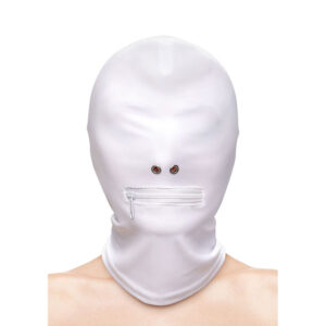 Ns novelties - fetish & fashion pasamontaÑas completo con cremallera nylon blanco