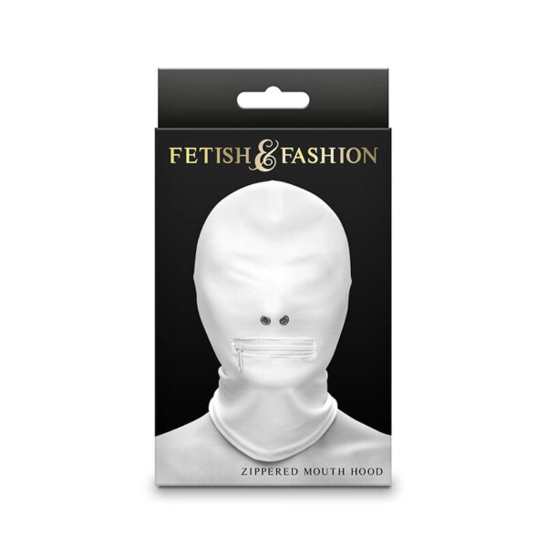 Ns novelties - fetish & fashion pasamontaÑas completo con cremallera nylon blanco