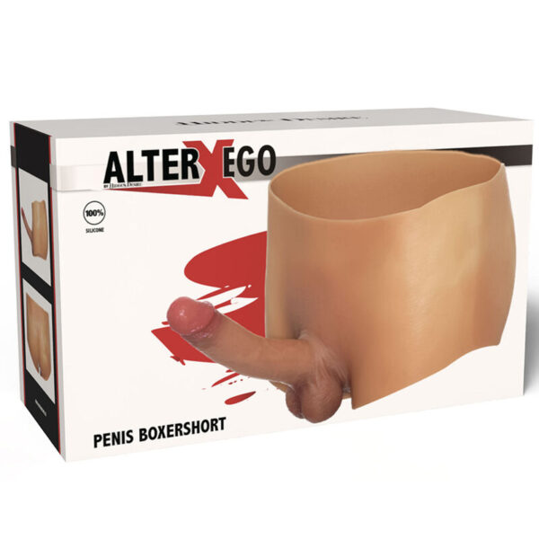 Hidden desire - alter ego bÓxer con pene 18 cm natural talla s/m