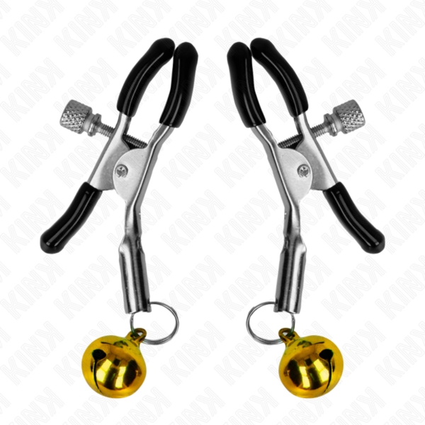 Kink - pinzas para pezones con campanilla dorada 6 cm