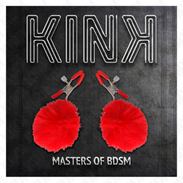 Kink - pinzas para pezones con pompÓn rojo 6 cm