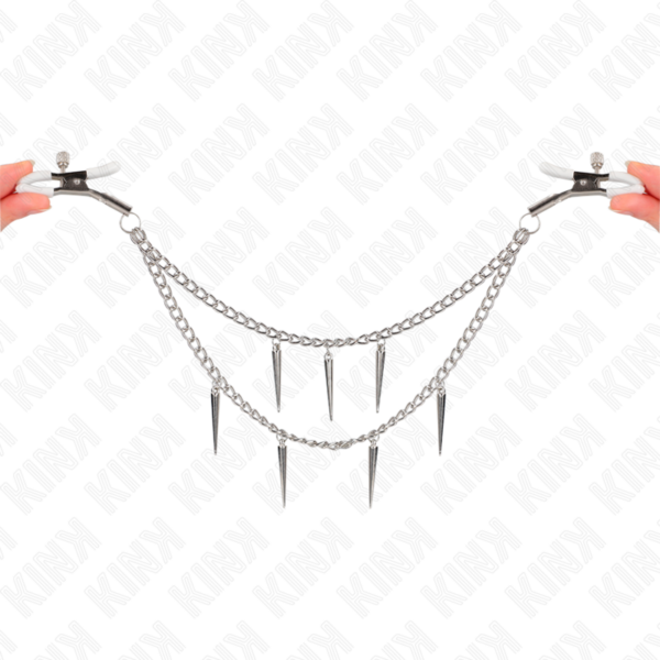 Kink - pinzas para pezones con cadena de pÚas 30 cm