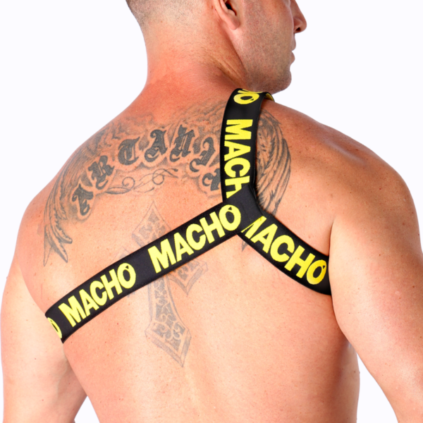 Macho - arnes romano amarillo s/m
