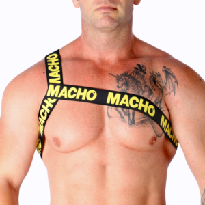 Macho - arnes romano amarillo s/m