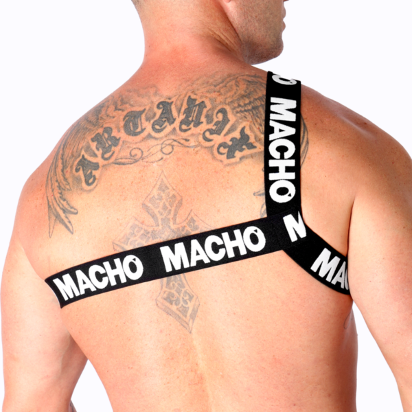 Macho - arnes romano blanco s/m