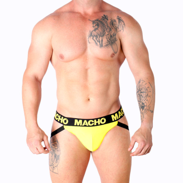 Macho - mx25a jock lycra amarillo s