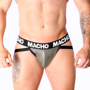 Macho - mx27gr jock cuero gris beige m