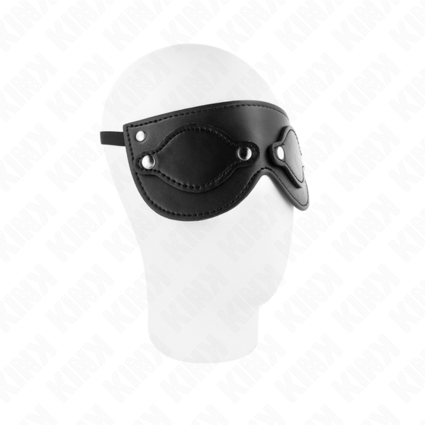 Kink - mÁscara de polipiel con cubiertas para ojos desmontables 22 x 9 cm