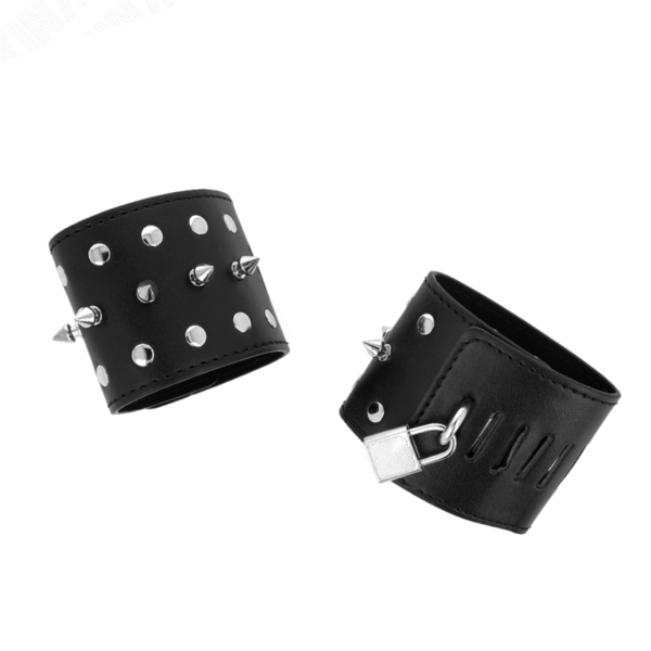 Kink - muÑequeras estilo punk con pinchos 25 x 6 cm