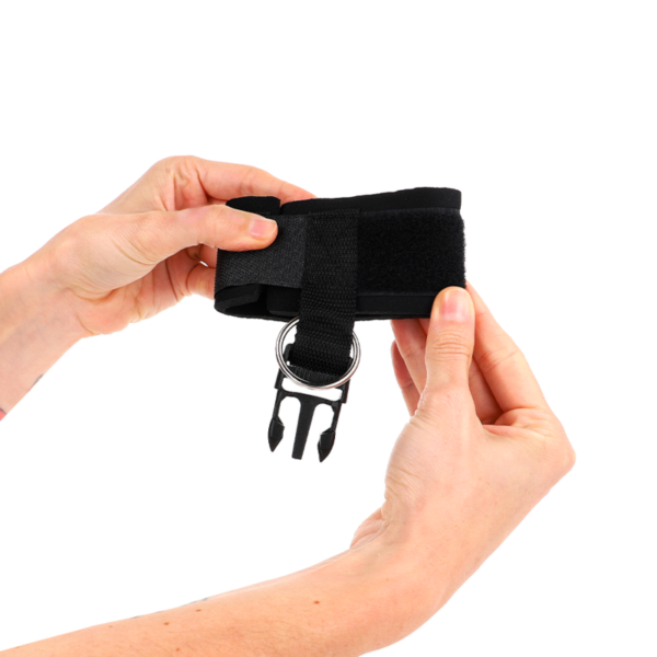 Kink - muÑequeras neopreno con cierre de gancho negro ajustable 22-34 cm