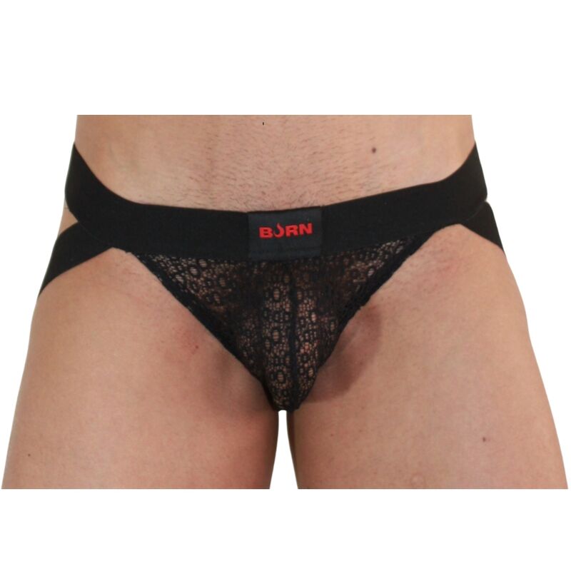 Burn - 005 jock lencero negro m