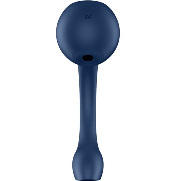 Satisfyer - pro+ wave 4 estimulador punto g & air pulse aplicaciÓn gratuita azul oscuro