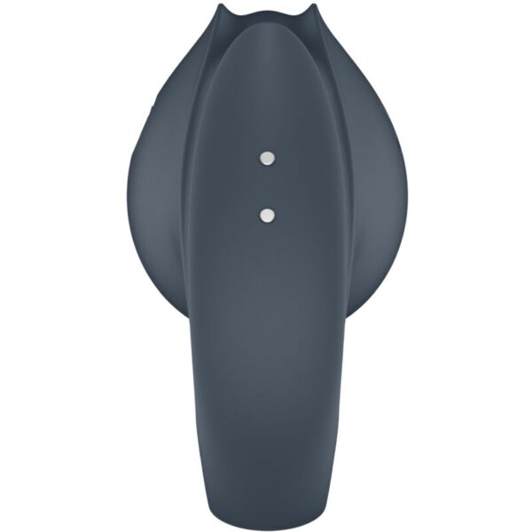 Satisfyer - perfect pair 2 multivibrador 2 en 1 anillo para pene & estimulador de dedo gris