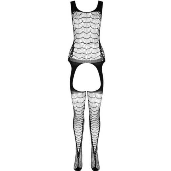 Passion - bs 104 bodystocking negro talla Única