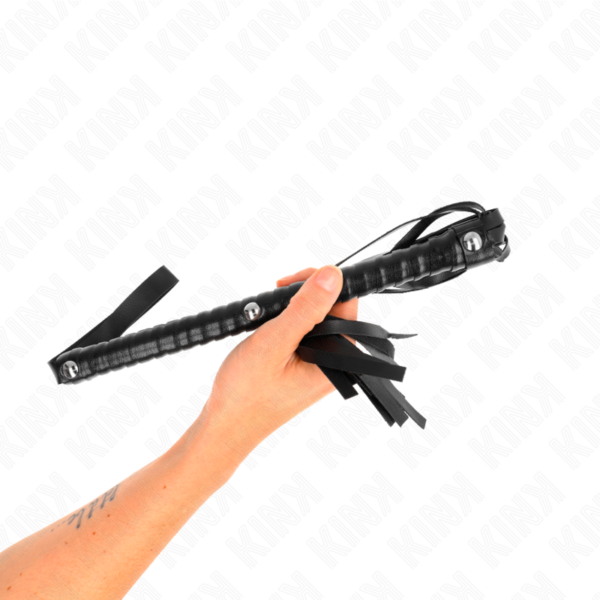 Kink - lÁtigo con mango texturizado negro 48.5 cm