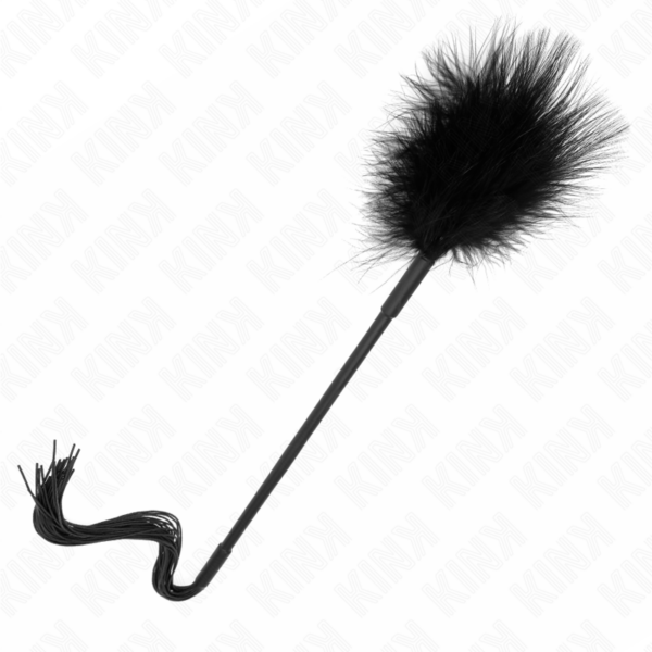 Kink - lÁtigo de silicona con plumas para cosquillas 47 cm