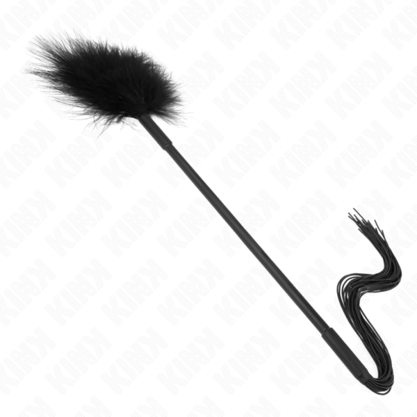 Kink - lÁtigo de silicona con plumas para cosquillas 47 cm