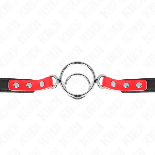 Kink - mordaza con mÚltiples juntas tÓricas 4 / 4.8 cm rojo ajustable 38 x 56 cm