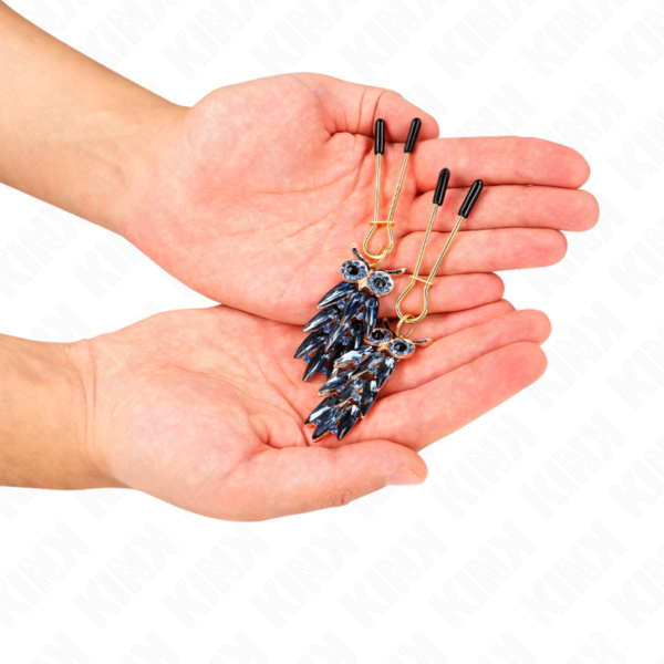 Kink - pinzas para pezones con colgante de bÚho 6 cm