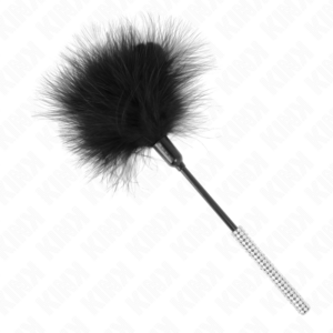 Kink - plumas para cosquillas con mango de diamantes de imitaciÓn 27 cm