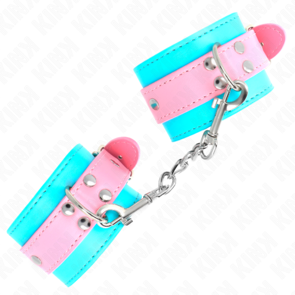 Kink - muÑequeras chic azul / rosa ajustable 16-28 cm x 5 cm
