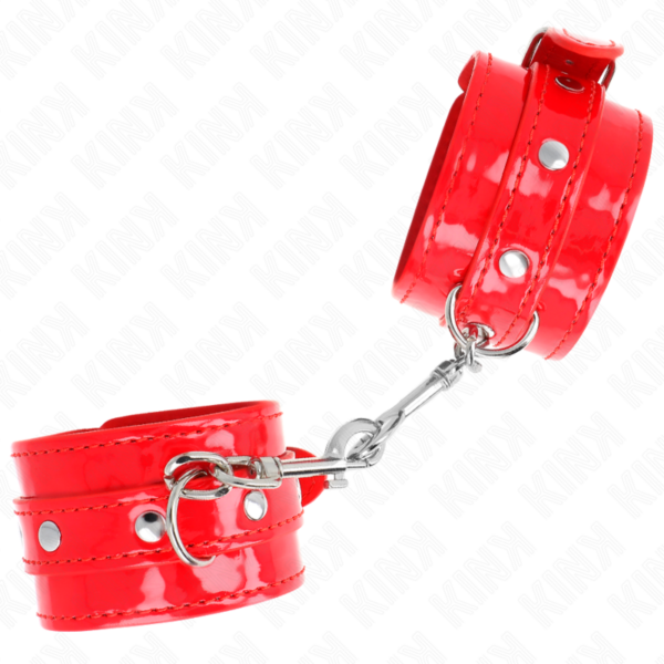 Kink - muÑequeras con tachuelas rojo ajustable 23-33 cm
